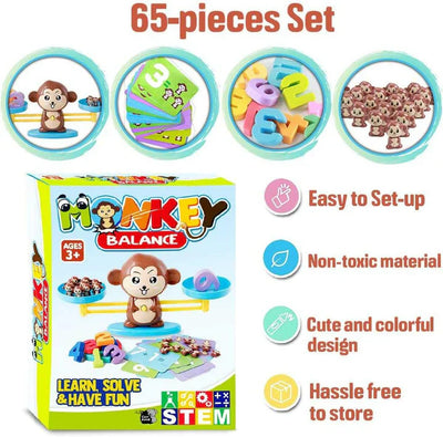 Kids Educational Monkey Balance Math Game Toy