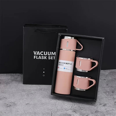 Stainless Steel Vacuum Flask Set