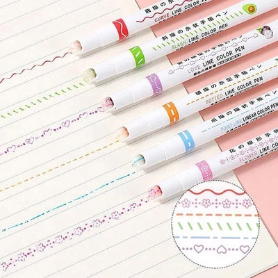 CURVE HIGHLIGHTER PEN | PACK OF 6