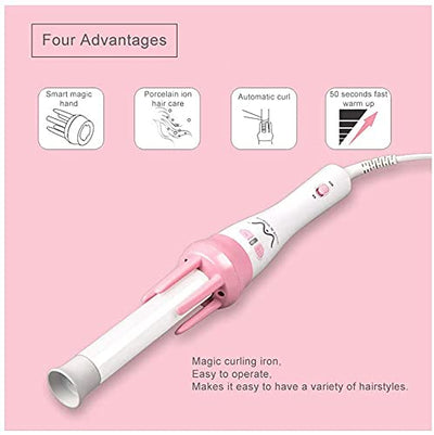 360° Rotation Automatic Hair Roller Curling Iron Stick- Hair Curler Machine