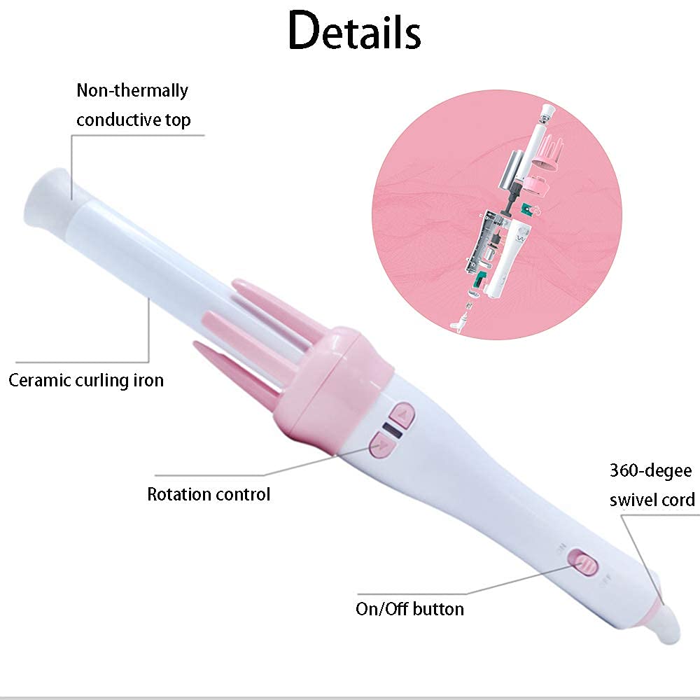 360° Rotation Automatic Hair Roller Curling Iron Stick- Hair Curler Machine