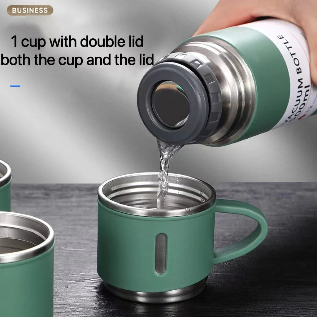 Stainless Steel Vacuum Flask Set