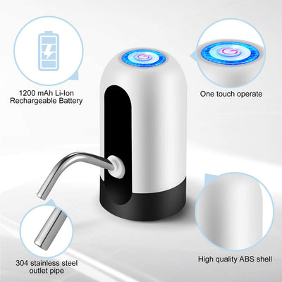 USB Charging Automatic Drinking Water Pump-Portable Electric Water Dispenser