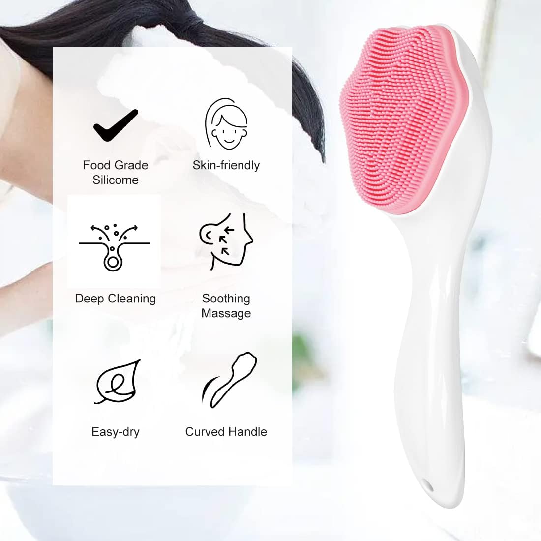 Silicon Face Scrubber Cleaning Brush