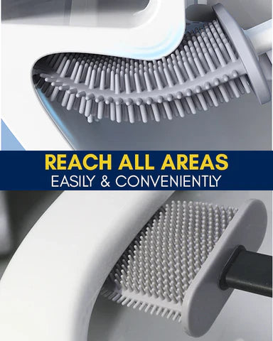 Silicon Soft Bristles Flexible Toilet Cleaning Brush