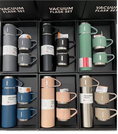 Stainless Steel Vacuum Flask Set