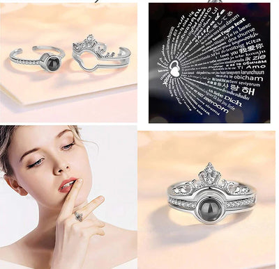 I Love You In 100 Languages Elegance Ring