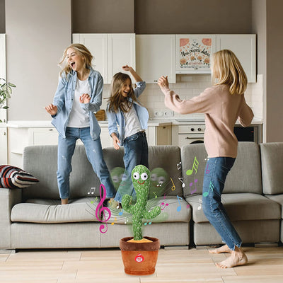 Rechargeable Dancing Cactus Toy -Singing Talking & Recording Learning Toy For Kids