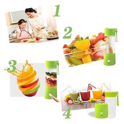 6 Blades Portable Juicer Blender-USB Rechargeable 380ML