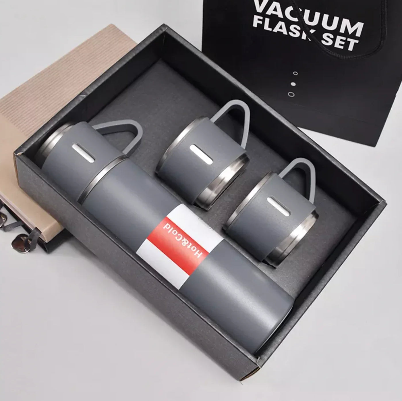 Stainless Steel Vacuum Flask Set