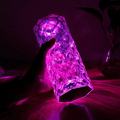 Crystal Diamond Lamp | Rechargeable