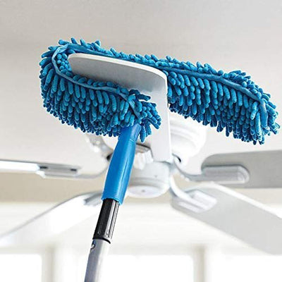 Flexible Microfiber Cleaning Duster With Extendable Rod-Ceiling Fan Duster