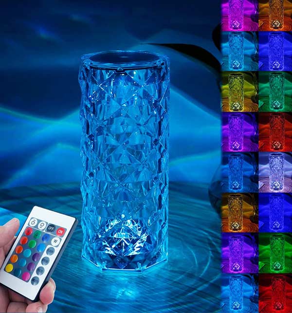 Crystal Diamond Lamp | Rechargeable